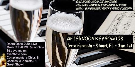 NEW YEAR'S DAY "AFTERNOON KEYBOARDS" - 3 Stellar Pianists, Mimosas & Rose'