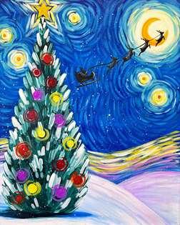 Van Gogh&#39;s Starry Christmas Eve