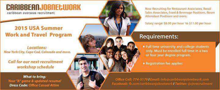 CJN 2015 USA J1 Summer Work & Travel New York City and Cape Cod Recruitment Workshop