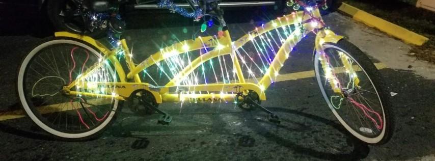Clever Lighted Bicycle Holiday Ride