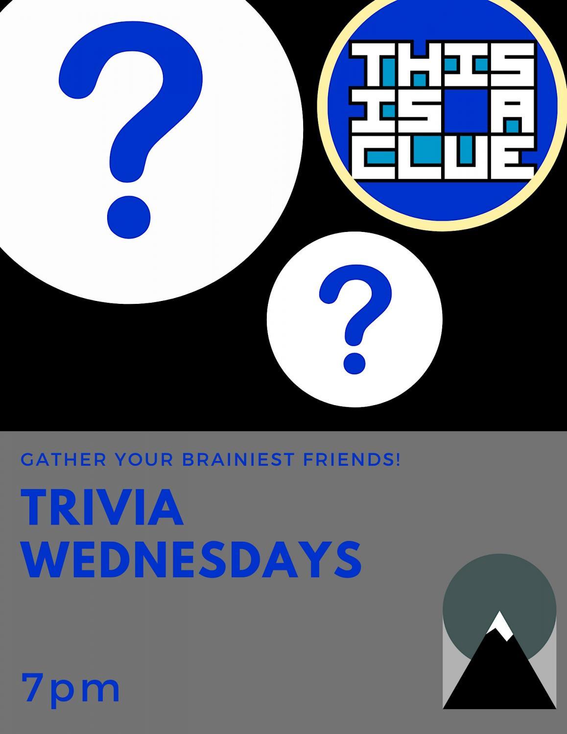 This is a Clue Trivia- Free Weekly Bar Trivia!
Thu Oct 20, 7:00 PM - Thu Oct 20, 9:00 PM