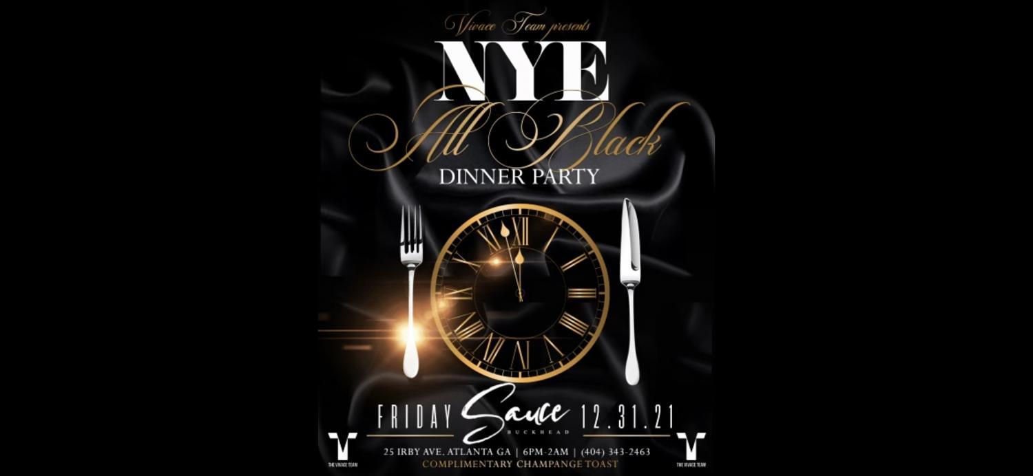 THE ALL BLACK NYE DINNER PARTY AT SAUCE BUCKHEAD!