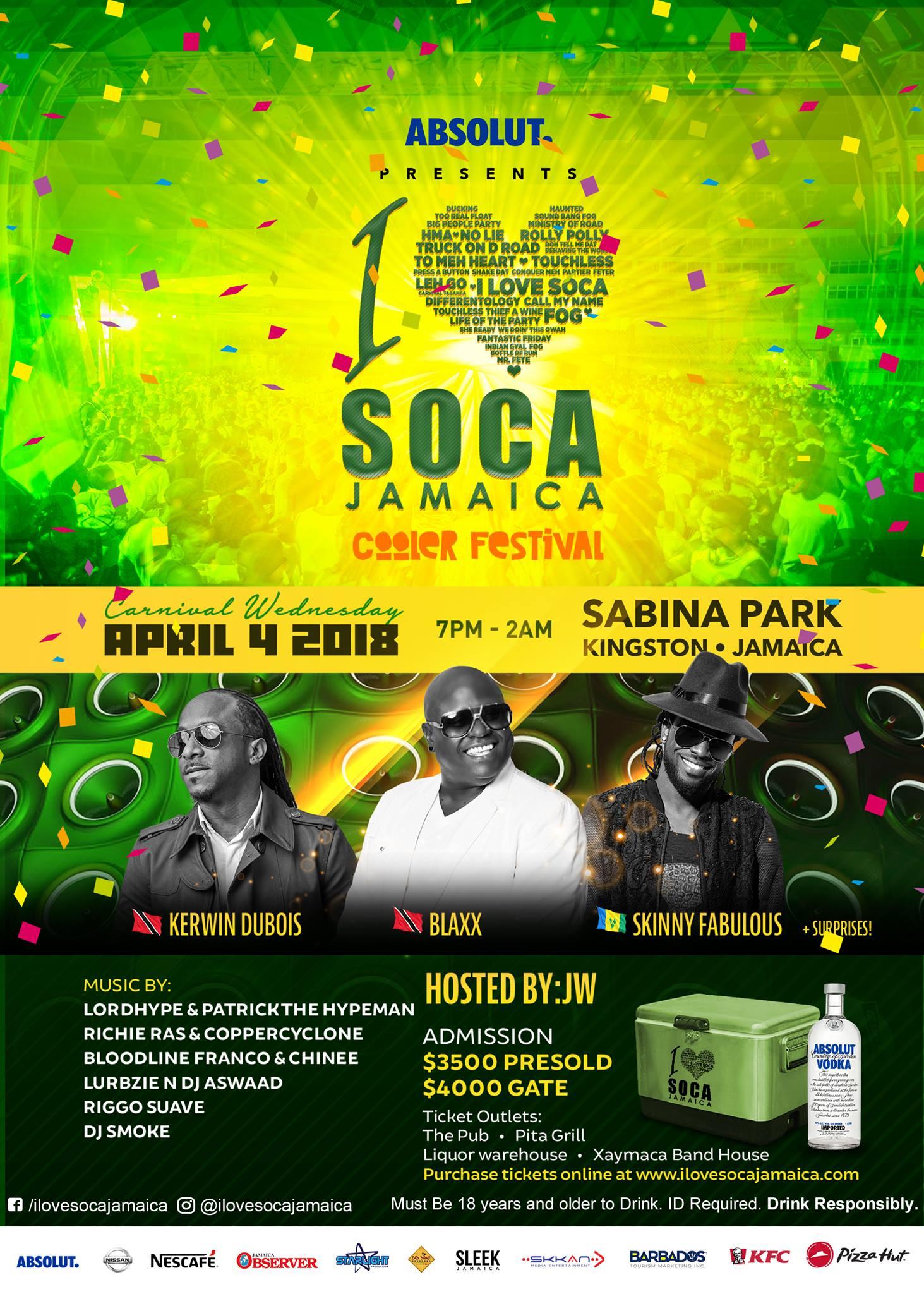 I Love Soca Jamaica : Cooler Festival