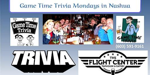 Game Time Trivia at The Flight Center Nashua Mondays