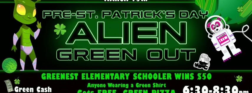Pre-St. Patrick's Day Alien Green Out!