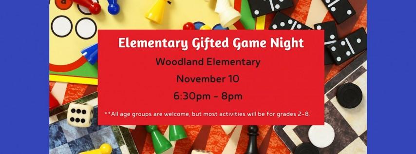Elementary gifted game night