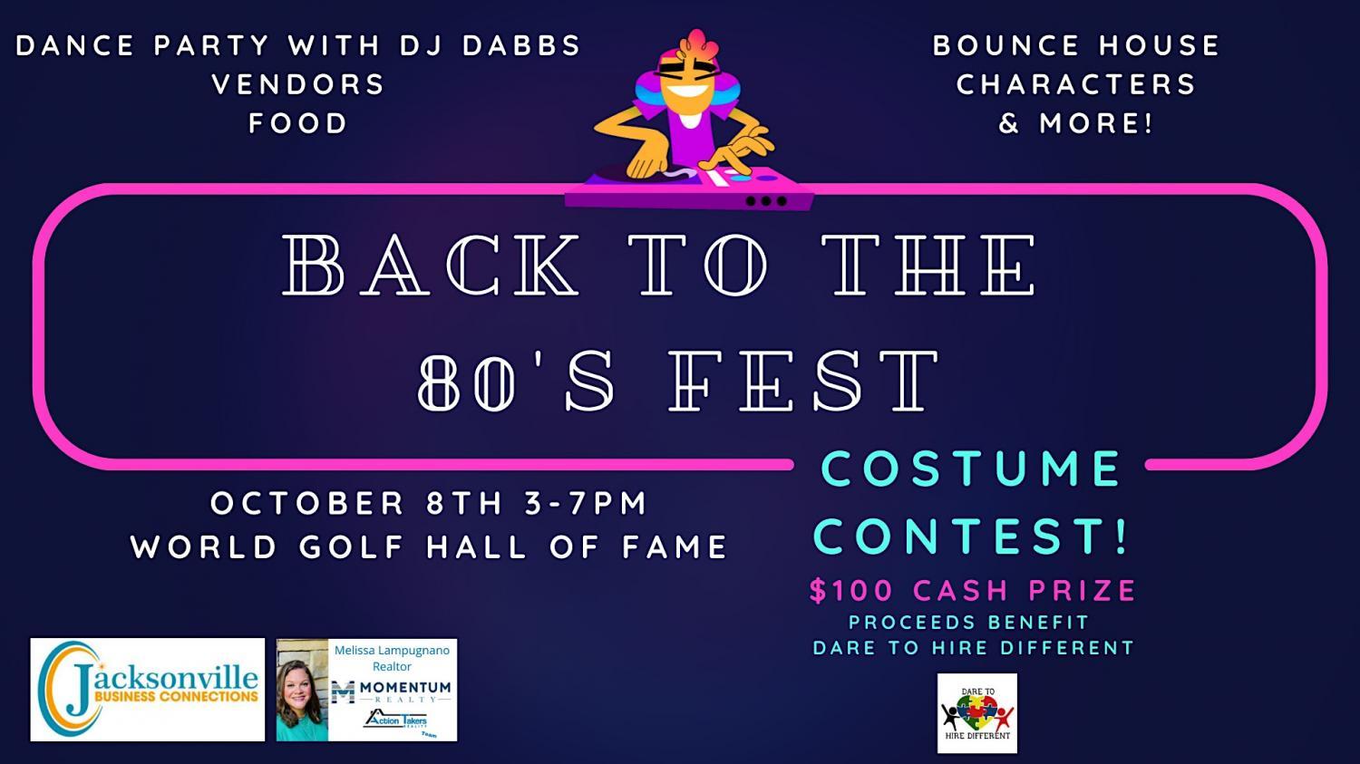 Back to the 80's Fest & Costume Contest
Sat Oct 22, 3:00 PM - Sat Oct 22, 7:00 PM
in 2 days