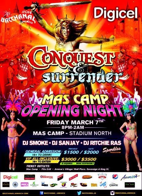 Conquest & Surrender - Bacchanal Opening Night