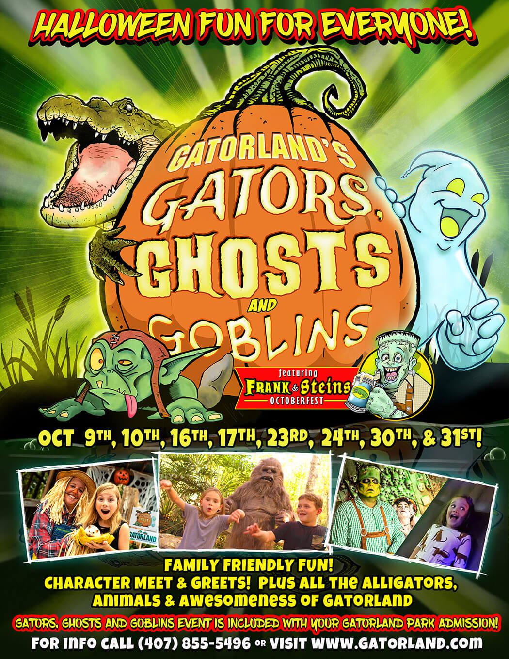 Gatorland's Gators Ghosts and Goblins Halloween event 2021