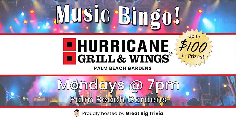 Music Bingo @ Hurricane Grill & Wings (Palm Beach Gardens)