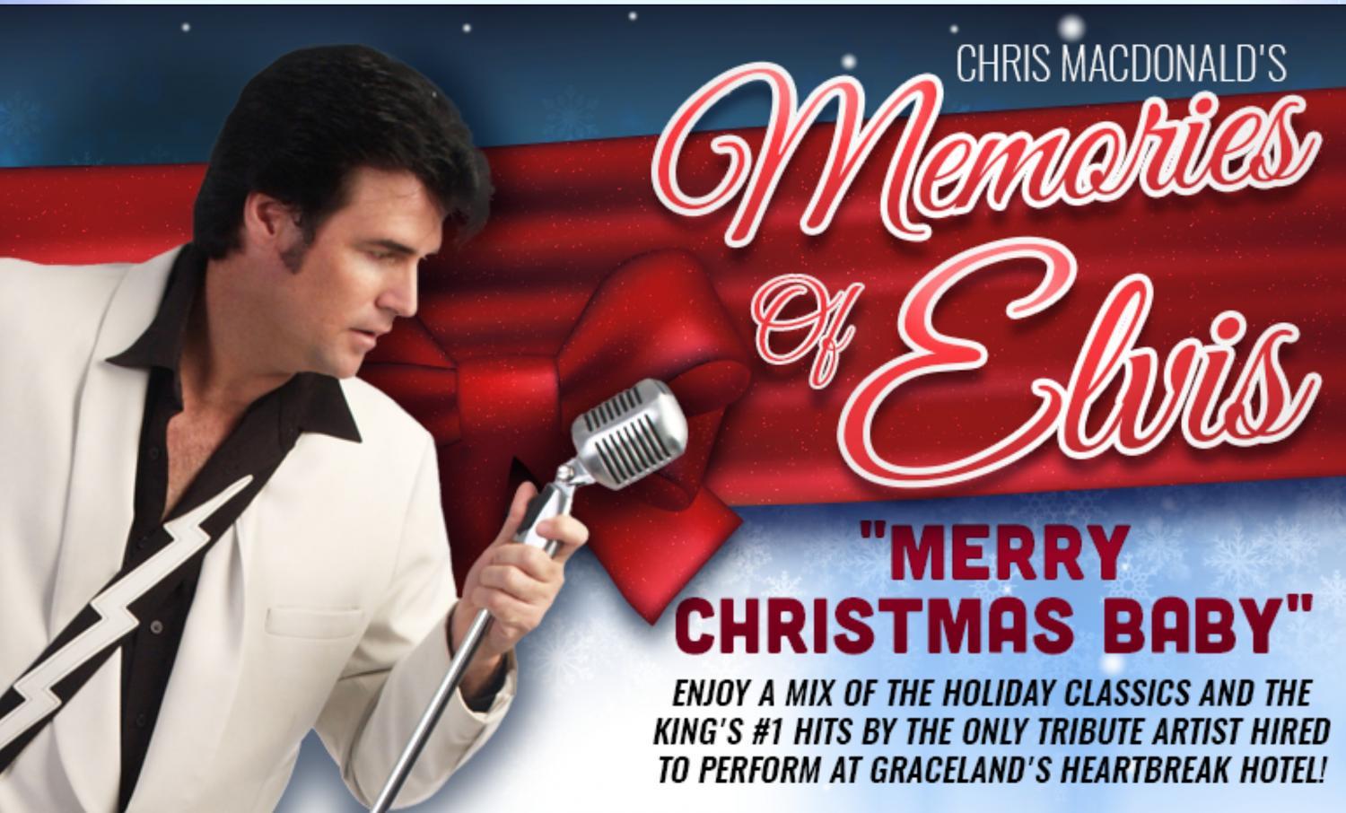 Chris MacDonald's Memories of Elvis
Fri Dec 16, 6:00 PM - Fri Dec 16, 10:00 PM
in 57 days