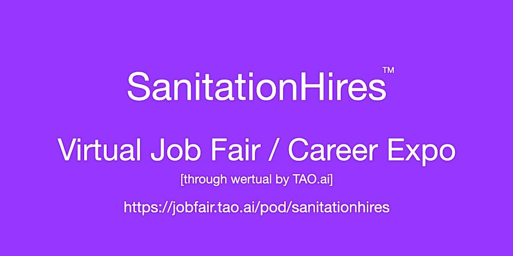 #SanitationHires Virtual Job Fair / Career Expo Event #Miami