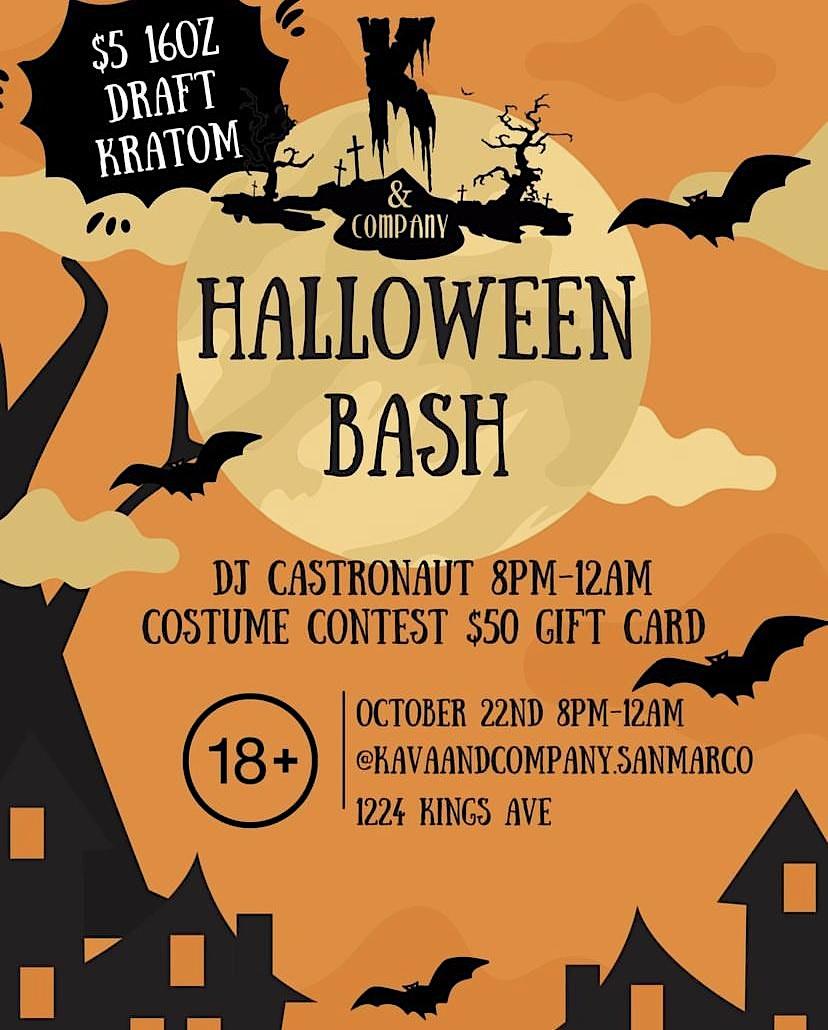 Halloween Bash in Kava & Company (San Marco)
Sat Oct 22, 7:00 PM - Sun Oct 23, 7:00 PM
in 2 days