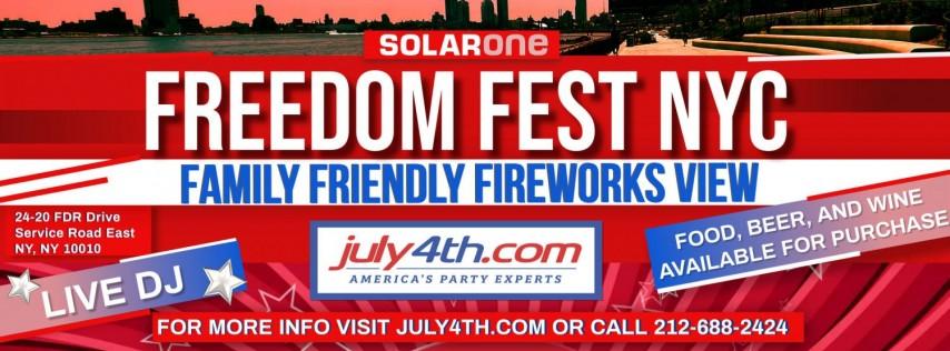 Freedom Fest NYC 4th Of July Fireworks Viewing Party