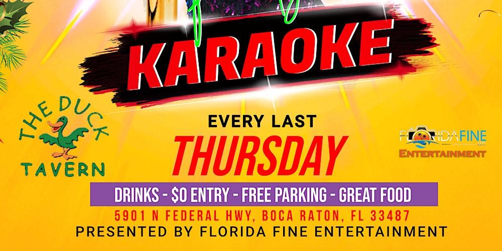 Karaoke Night Every Last Thursday of the Month at Duck Tavern!