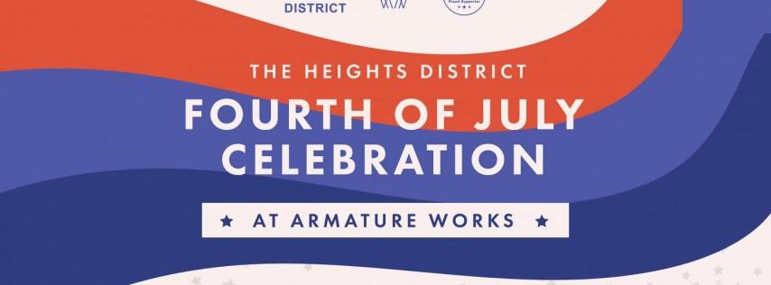 The Heights District Fourth of July Celebration at Armature Works