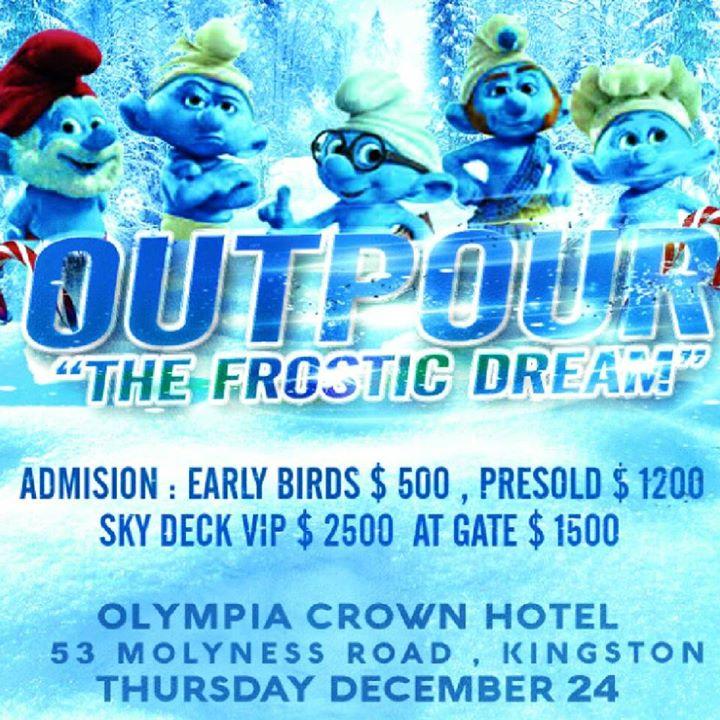 OUTPOUR : ❄ "JAMAICA'S LARGEST SNOW PARTY " DEC 24