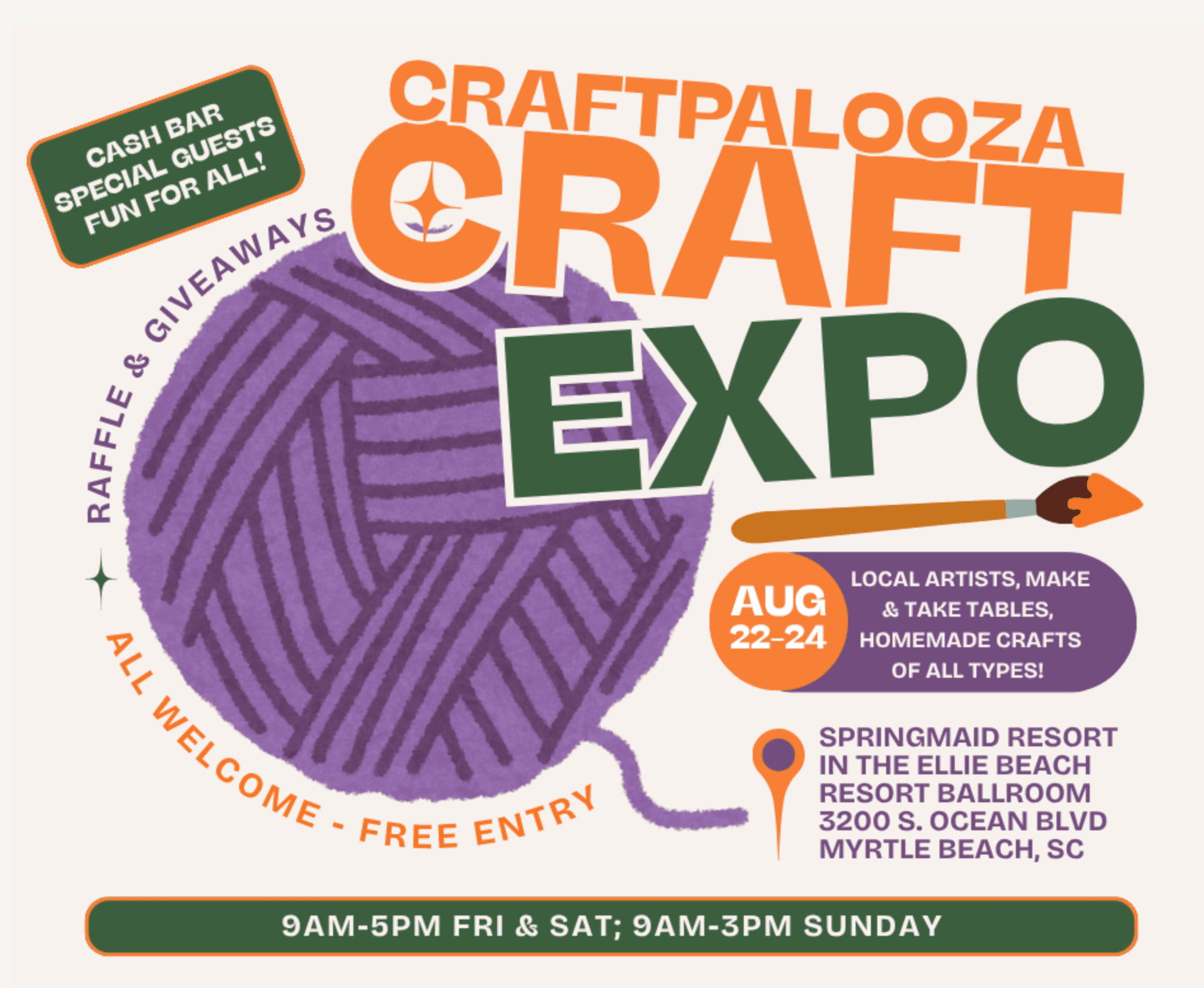 Craftpalooza Expo Returns to The Ellie Beach Resort
