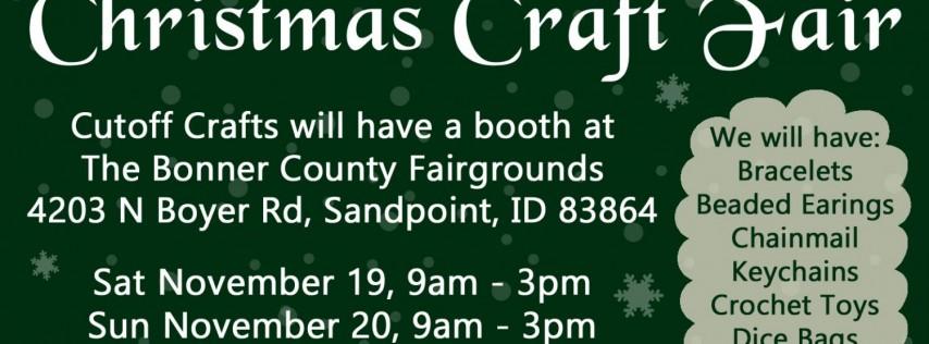 Bonner County Christmas Craft Fair - Cutoff Crafts Booth