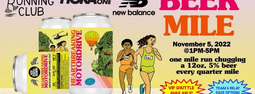 Beer Mile Fall 2022 - piloted by Hoof Hearted Brewing and Hoka