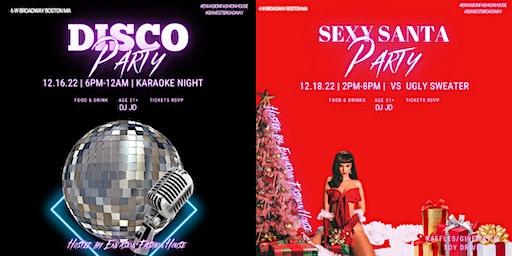 Envasion Holiday Fiesta Fri.16 & Sun.18 Karaoke & Disco Night | Sexy Santa