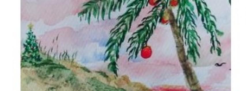 Christmas at the Beach Watercolor Paint Party