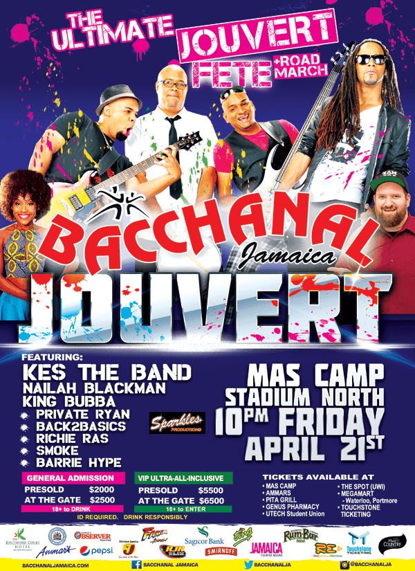 Jouvert and Road March - Bacchanal Jamaica 2017