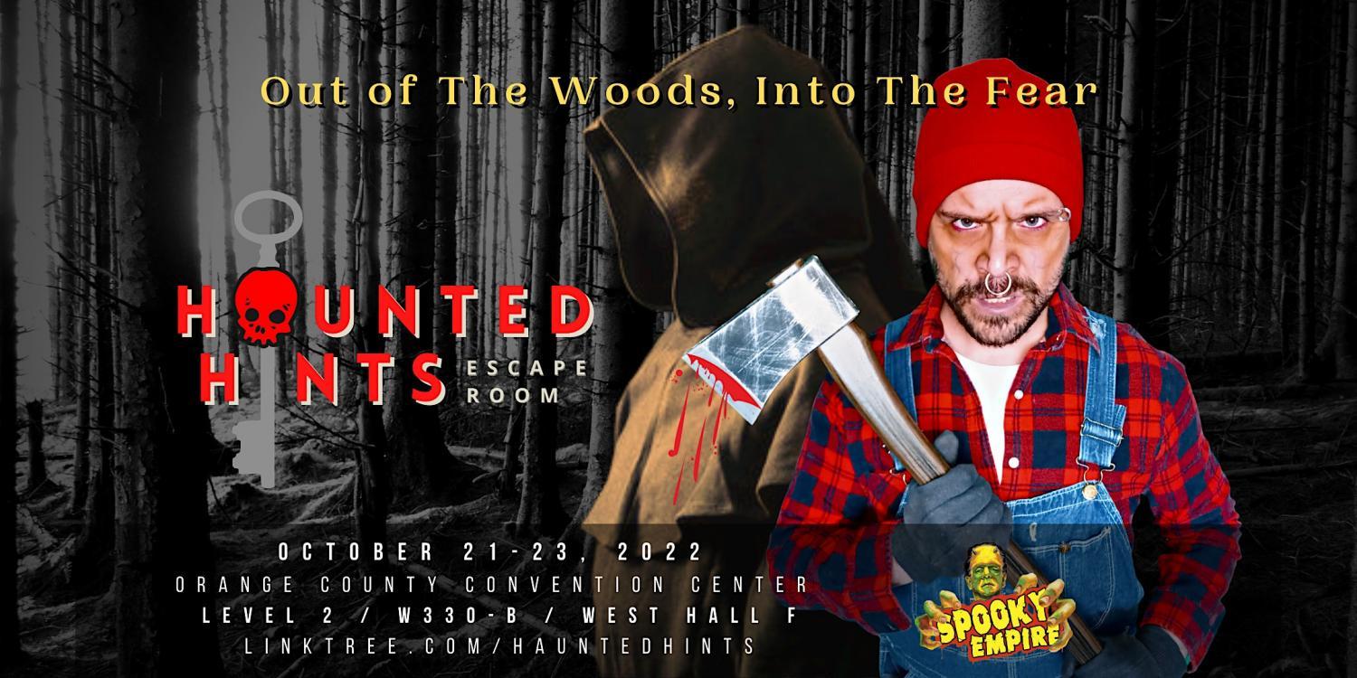 Haunted Hints Escape Room at Spooky Empire's Ultimate Horror Weekend 2022
Fri Oct 21, 11:00 AM - Fri Oct 21, 8:00 PM