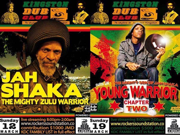 JAH SHAKA & YOUNG WARRIOR at Kingston Dub Club Jamaica!