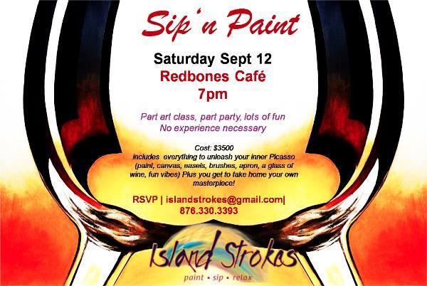Sip 'N Paint - Island Strokes: Canvas, Rhythms & Wine