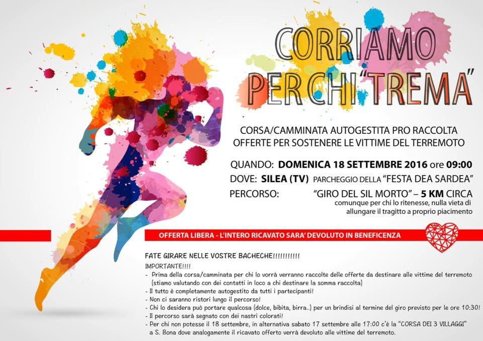 Corriamo per chi "trema"