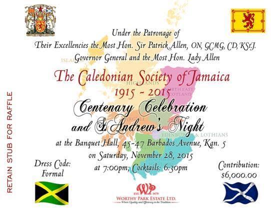 St. Andrew’s Night Banquet and Centenary Celebration
