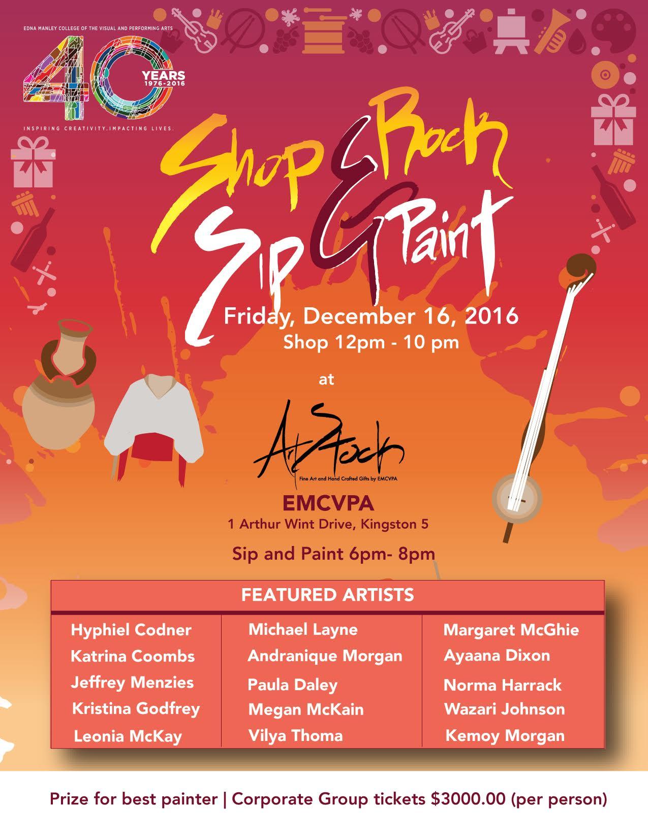 Shop & Rock, Sip & Paint at ArtStock