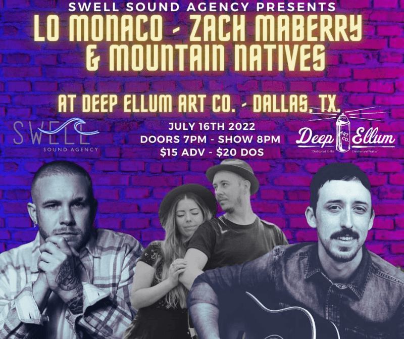 Zach Maberry, Lo Monaco, Mountain Natives (CANCELED)