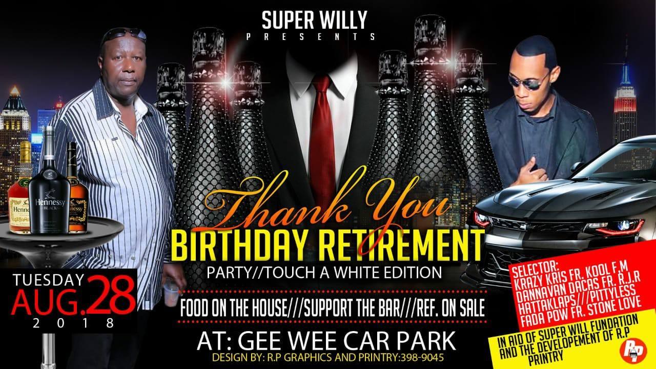 Super Willy Birthday Retirement