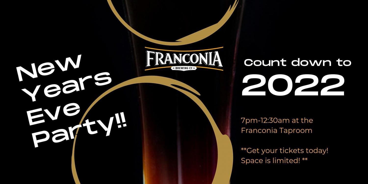New Year's Eve Party at Franconia Brewing Company !!