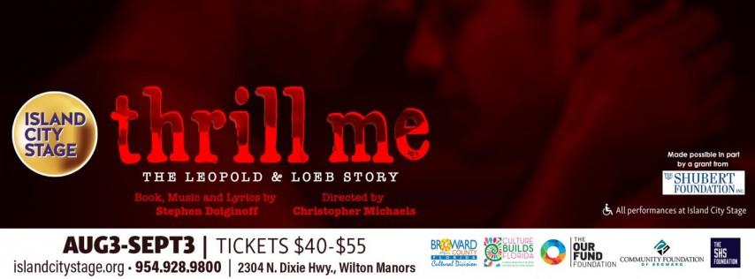 Island City Stage Presents “Thrill Me: The Leopold & Loeb Story”