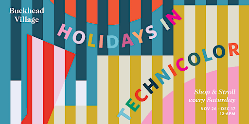 Buckhead Village Holidays in Technicolor