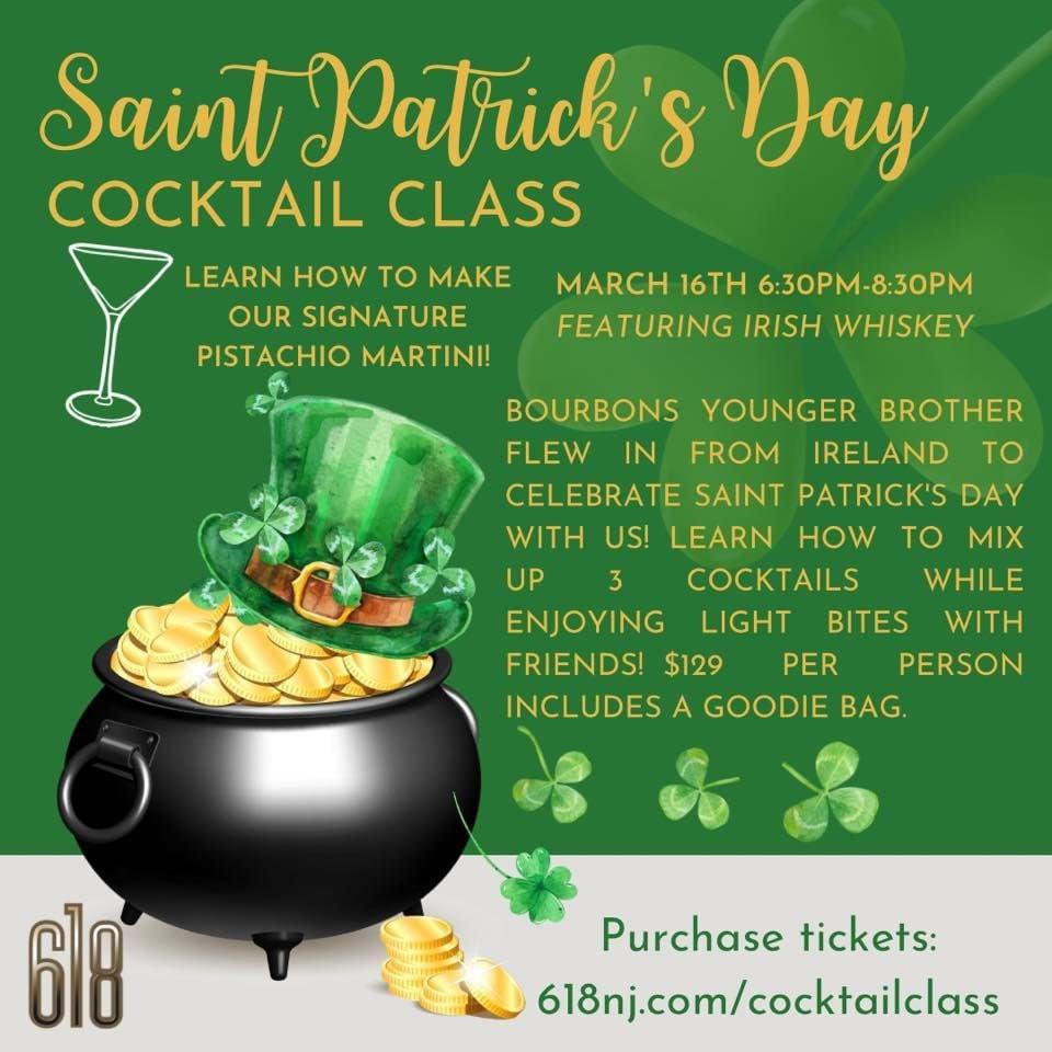 Saint Patrick's Day Cocktail Class