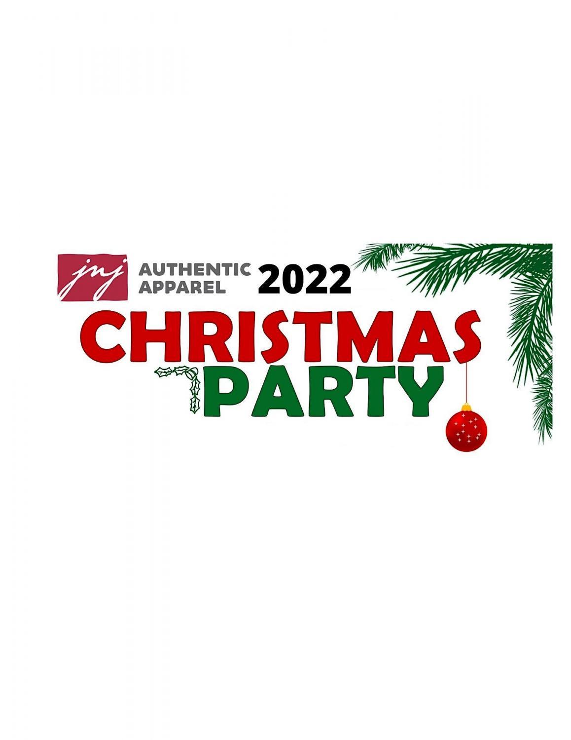 2022 JNJ Christmas Party
Sat Dec 17, 6:00 PM - Sat Dec 17, 8:30 PM
in 61 days