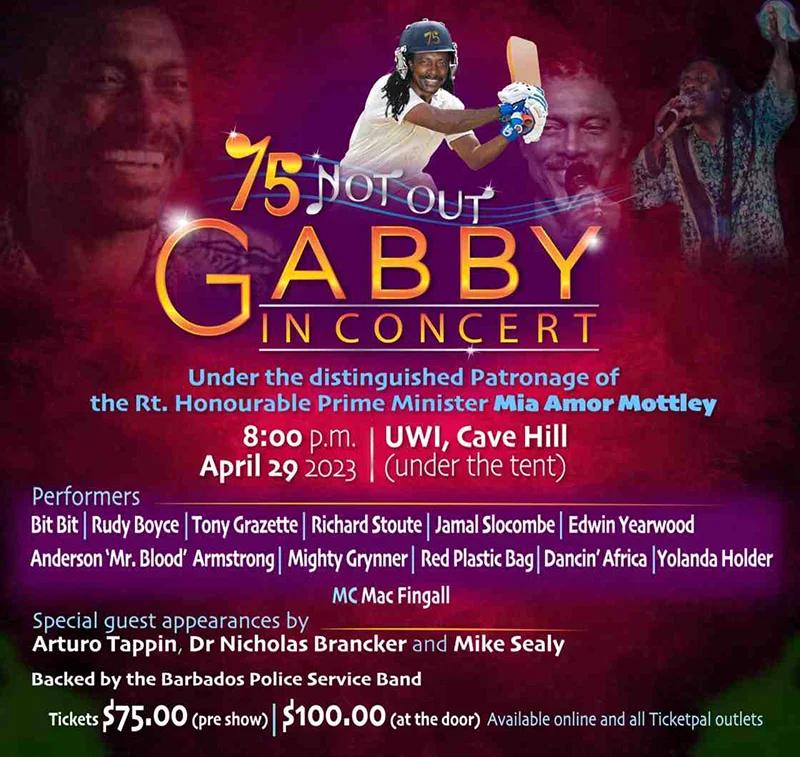 "75 Not Out" Gabby In Concert