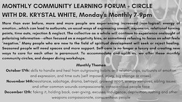 The Unconventional Citizens: A  Monthly Community Learning Forum + Circle