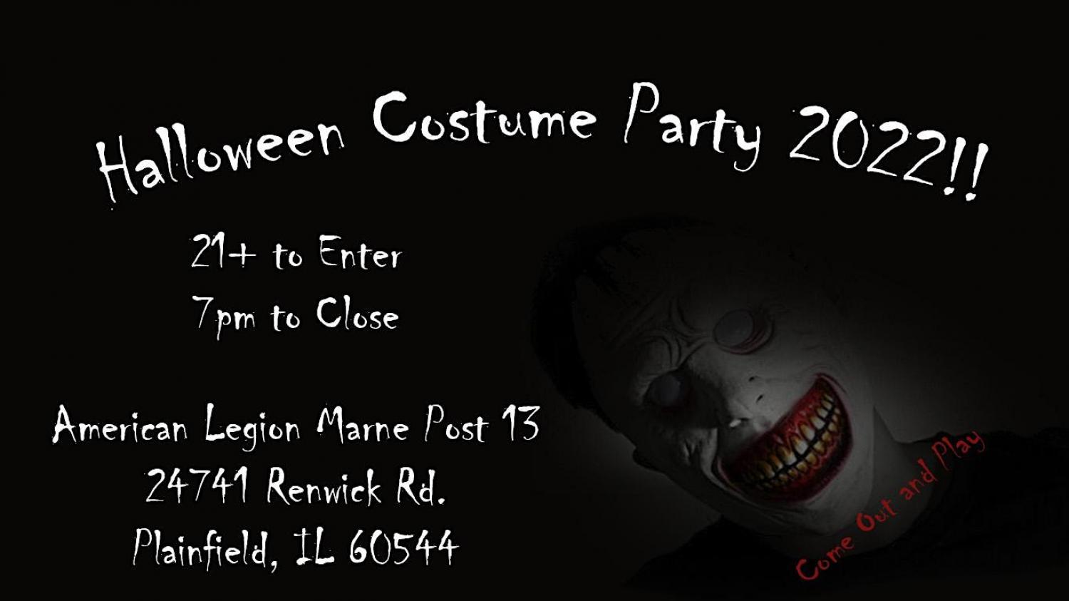 Halloween Costume Party 2022
Sat Oct 22, 7:00 PM - Sun Oct 23, 1:30 AM
in 2 days
