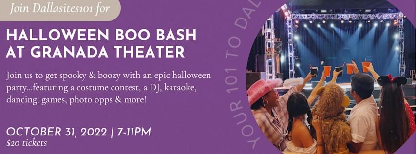 Dallasites101 Halloween Boo Bash at Granada Theater