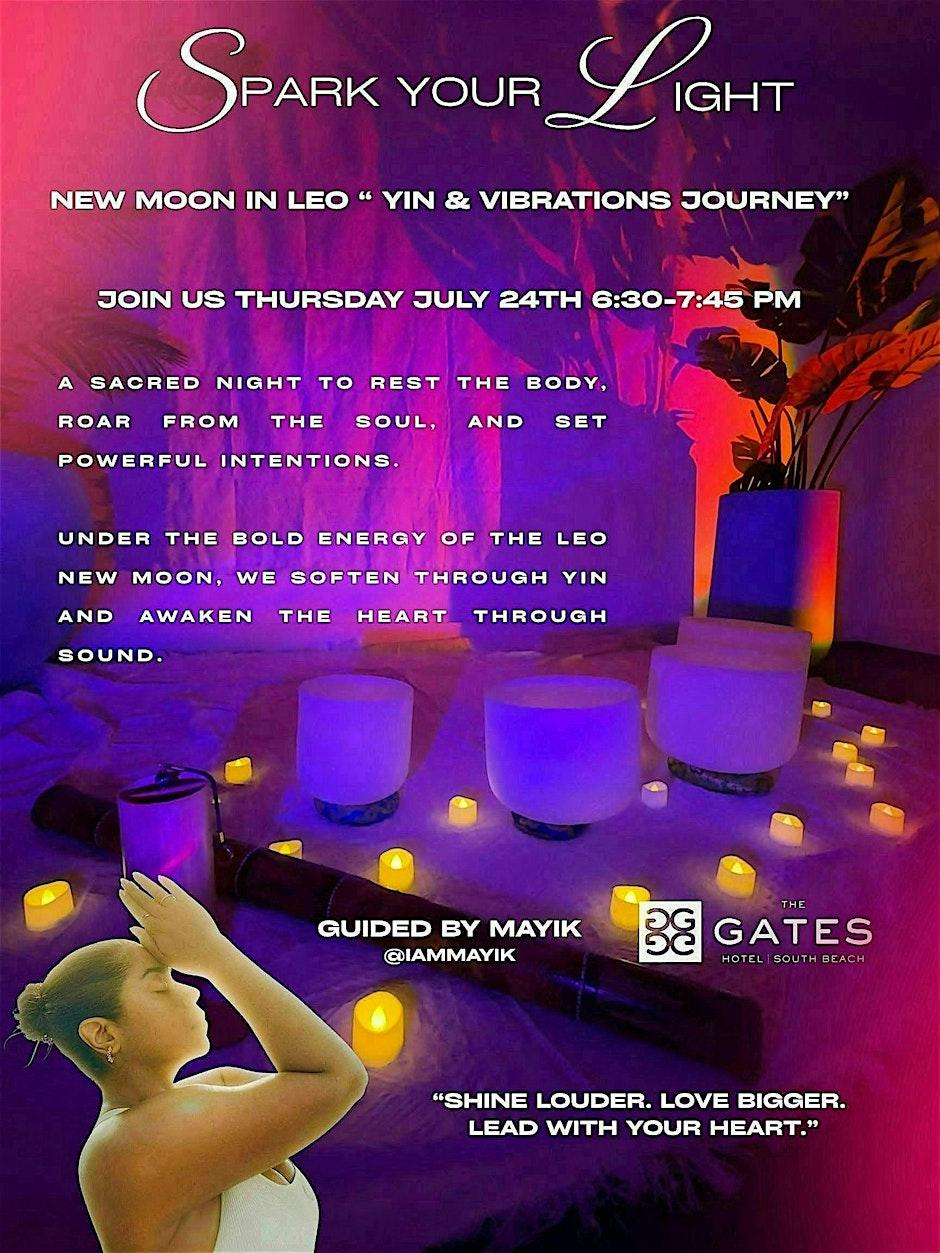 Ignite Your Light: A New Moon in Leo Yin & Sound Healing Journey at The Gates