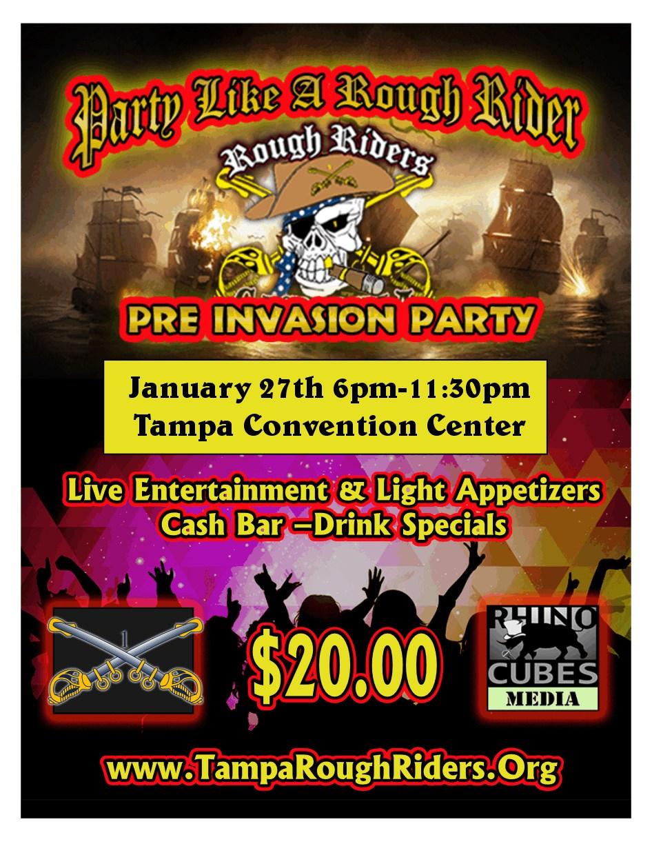 Rough Riders Pre-Invasion Party