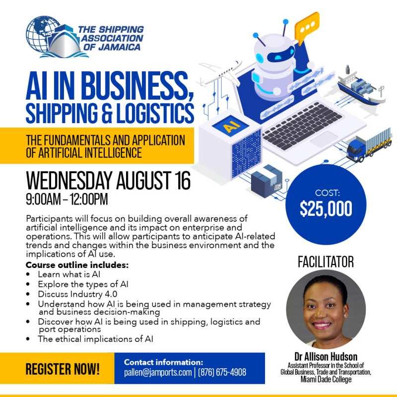 AI in Business, Shipping and Logistics Online Workshop.