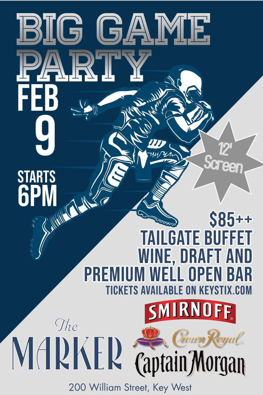BIG GAME Watch Party at The Marker Key West Harbor Resort