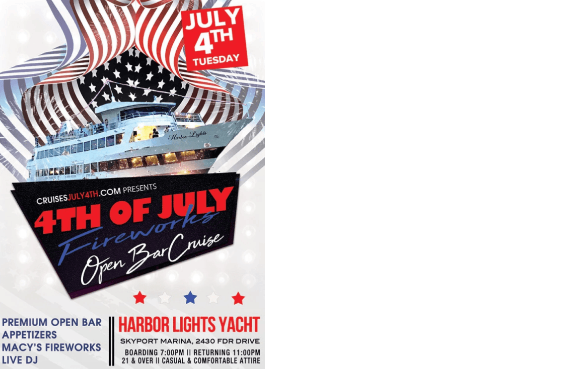CruisesJuly4th Fourth of July Fireworks Cruise