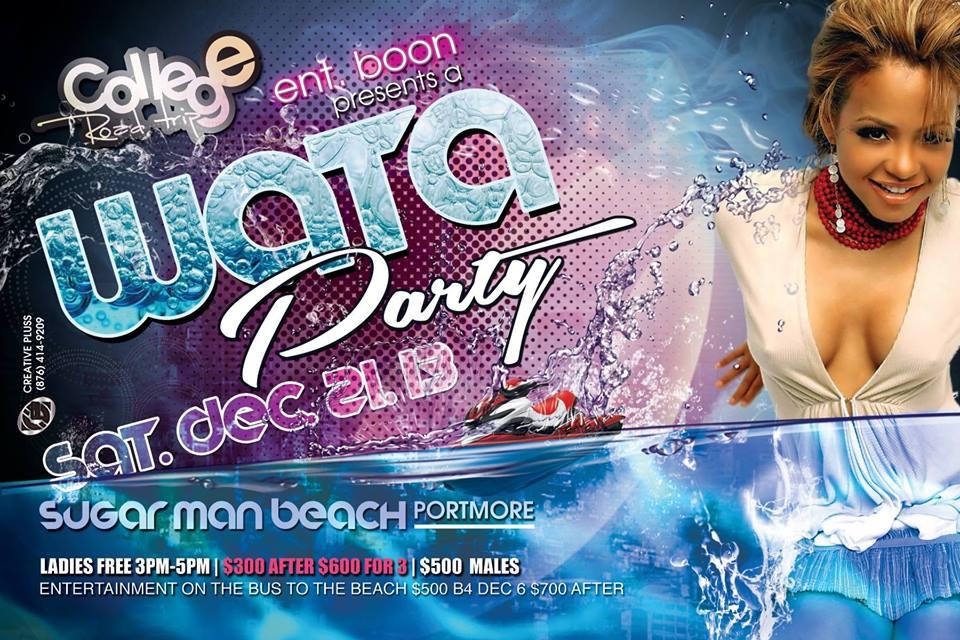 College Road Trip Beach Water Party